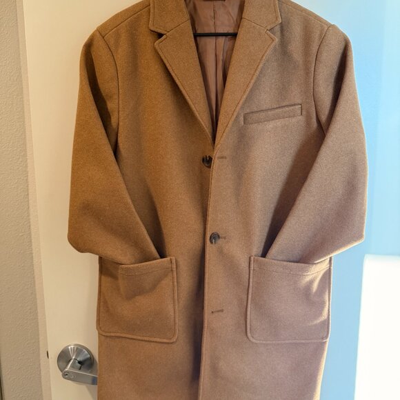 Men's Medium, Old Navy, Tan Trench Coat - Picture 1 of 4